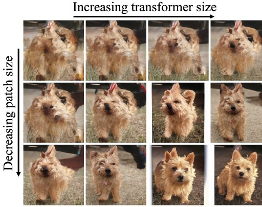 DiT sample quality scaling trend
